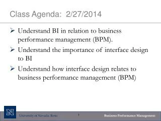 class agenda 2 27 2014
