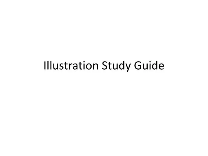 illustration study guide