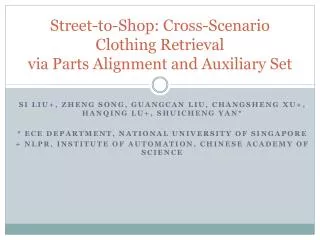 Street-to-Shop: Cross-Scenario Clothing Retrieval via Parts Alignment and Auxiliary Set