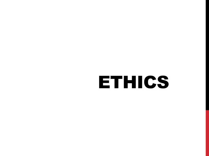 ethics