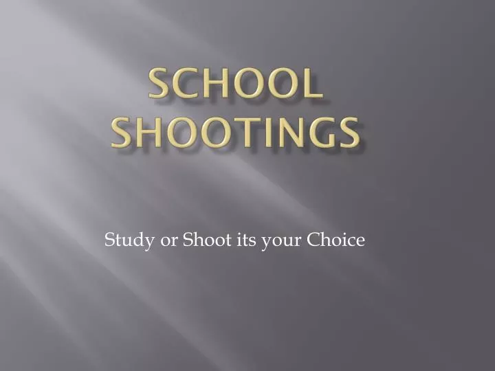 school shootings