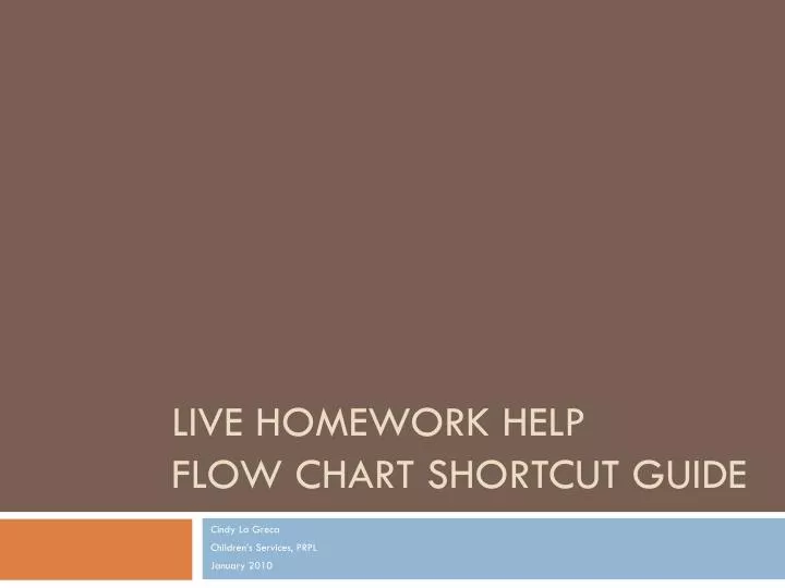 live homework help flow chart shortcut guide