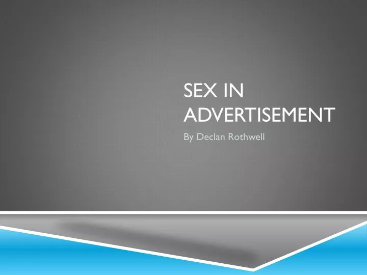 sex in advertisement