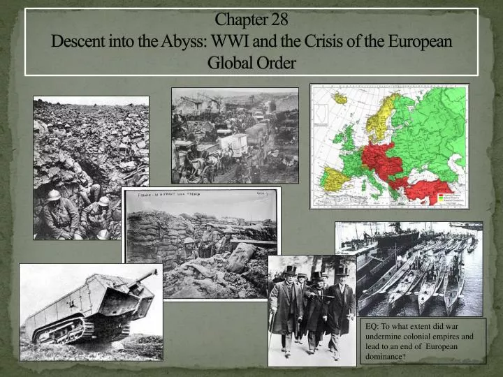 chapter 28 descent into the abyss wwi and the crisis of the european global order
