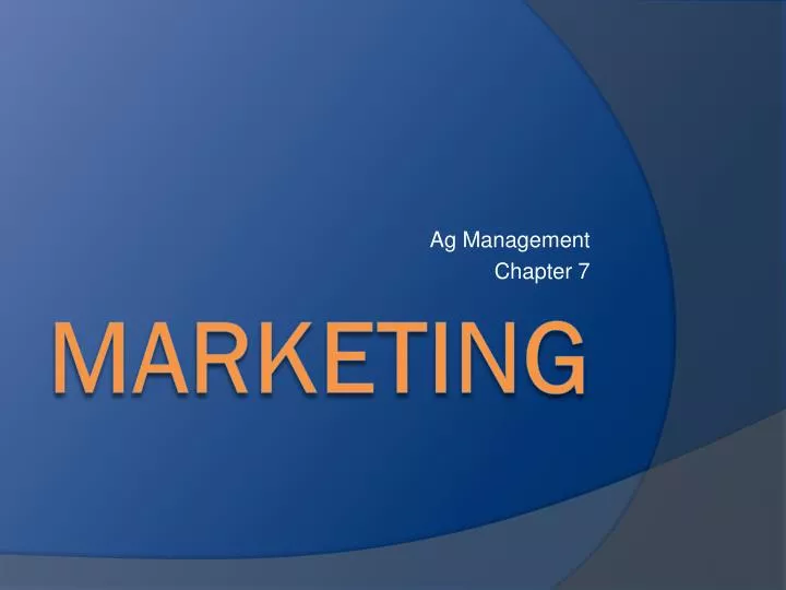 ag management chapter 7