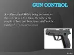Gun Control - slide 1