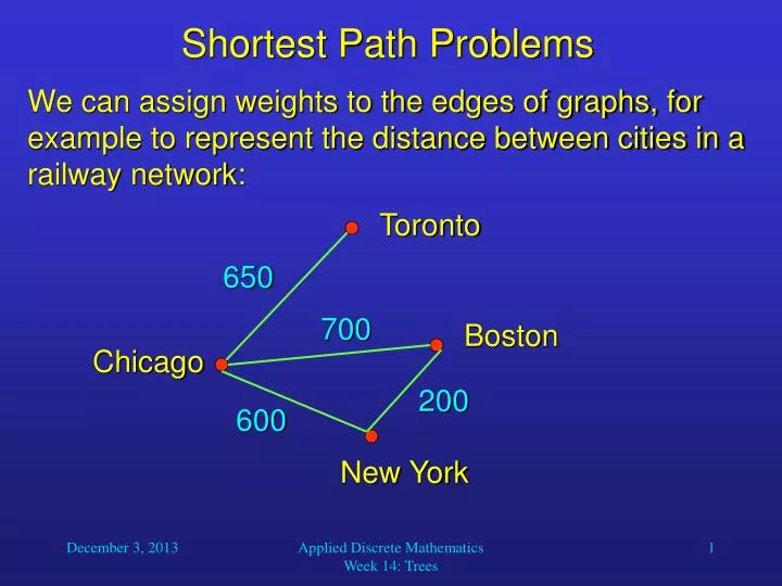 shortest path problems