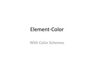 Element-Color