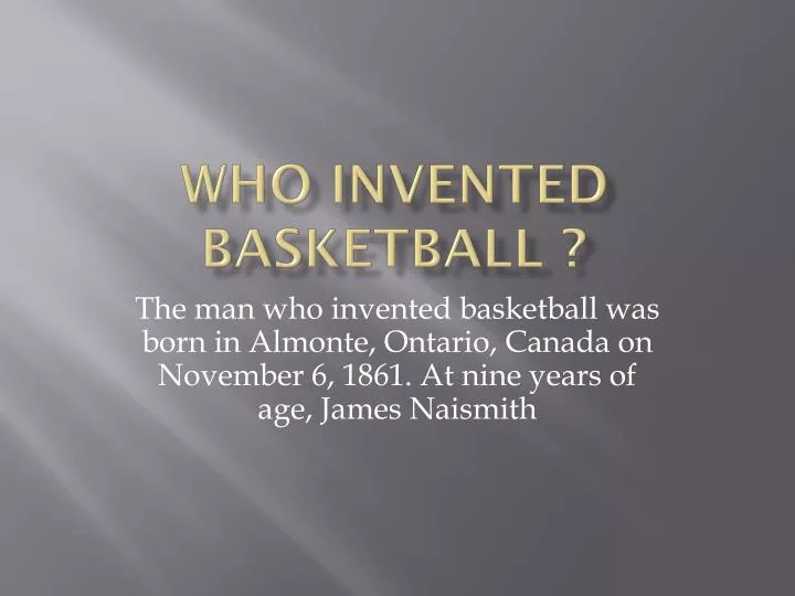 who invented basketball