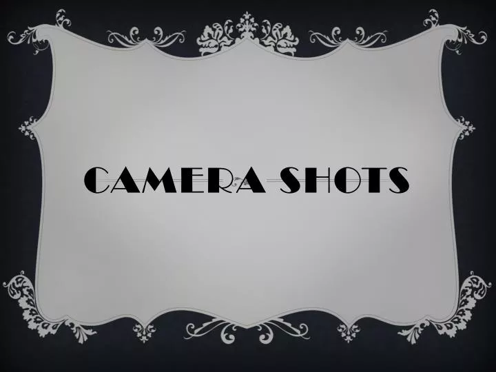 camera shots