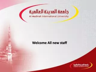 Welcome All new staff