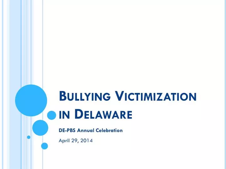 bullying victimization in delaware