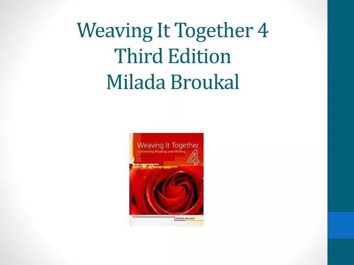 weaving it together 4 third edition milada broukal