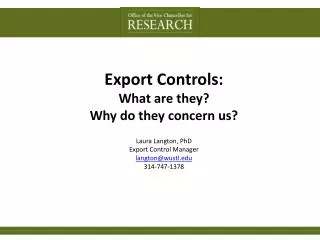 Export Controls: What are they?