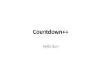 Countdown++ - slide 1