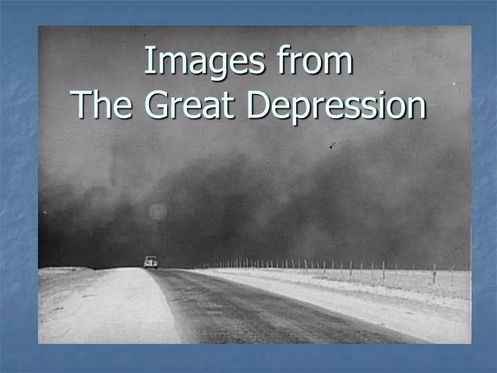 images from the great depression