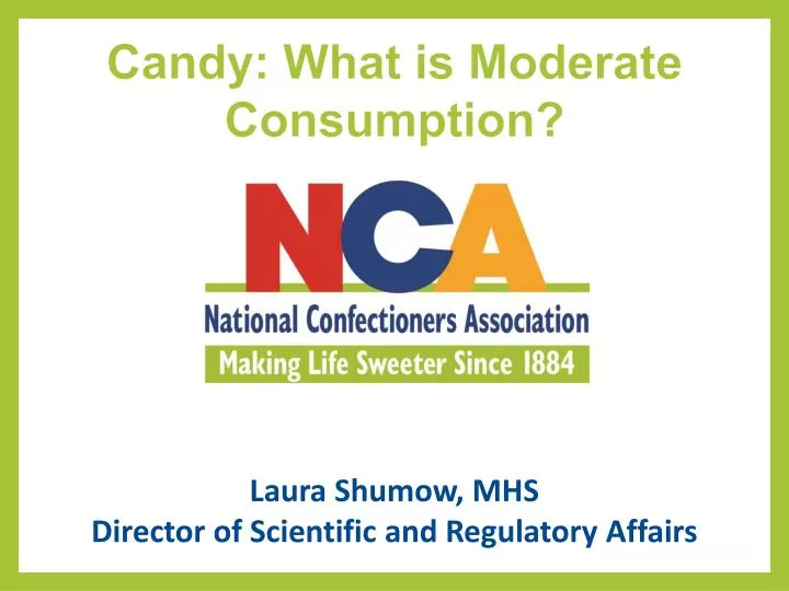 candy what is moderate consumption