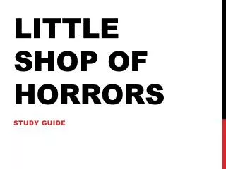 little shop of horrors
