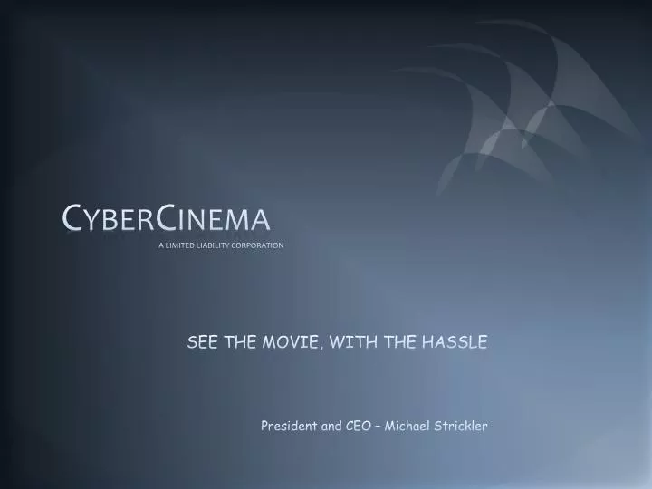 cybercinema a limited liability corporation