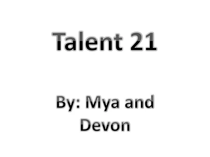 talent 21
