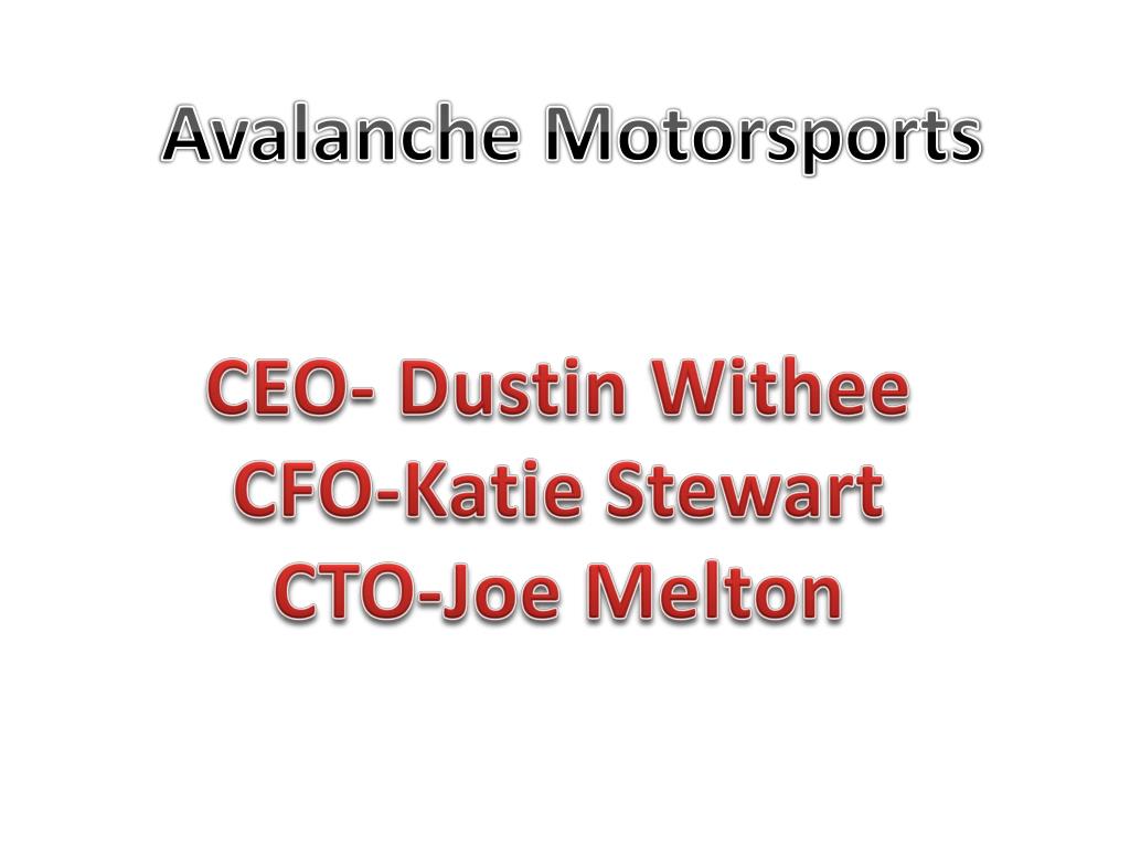 PPT - Avalanche Motorsports PowerPoint Presentation, free download - ID ...