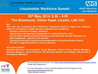 Lincolnshire Workforce Summit