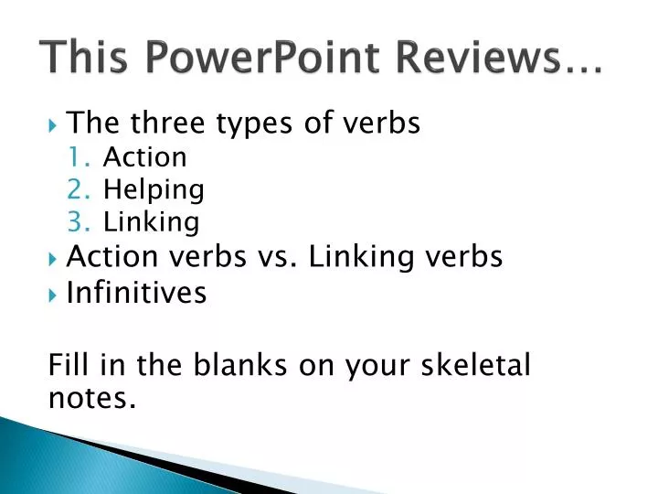this powerpoint reviews