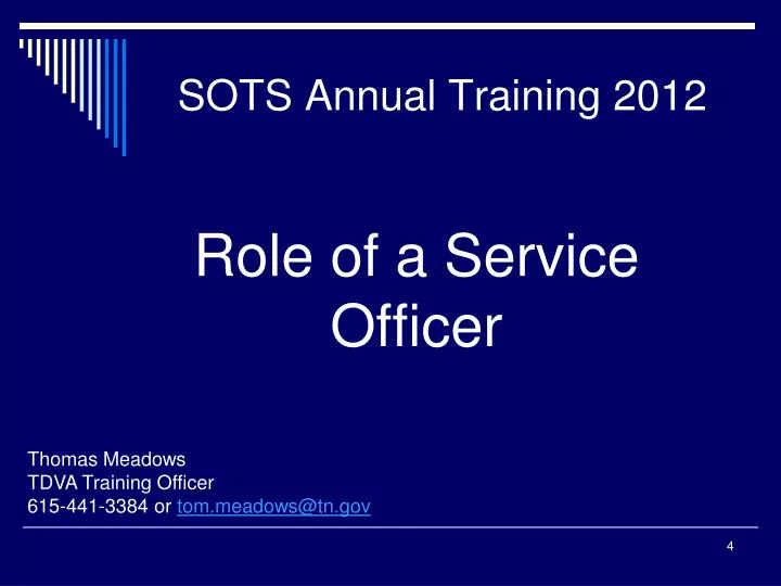 sots annual training 2012