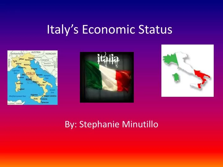 italy s economic status