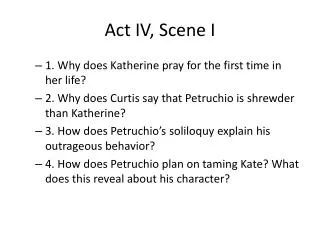 Act IV, Scene I