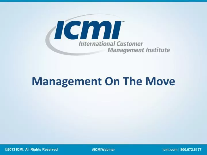 management on the move