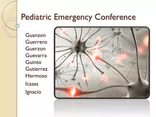Pediatric Emergency Conference