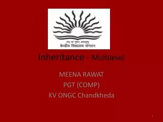 Inheritance - Multilevel