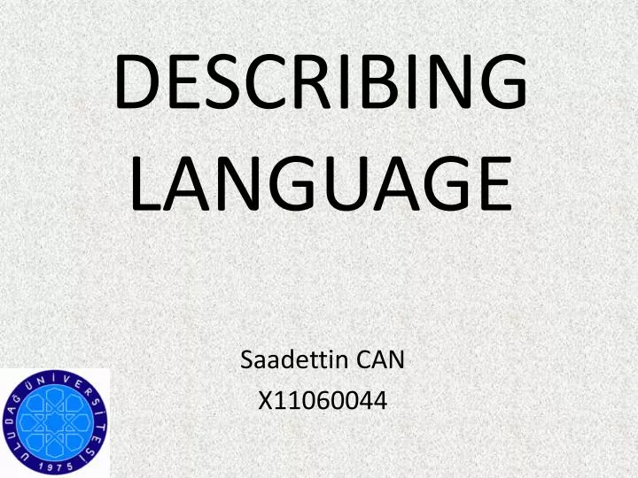 describing language
