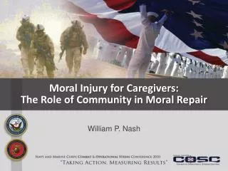 Moral Injury for Caregivers: The Role of Community in Moral Repair