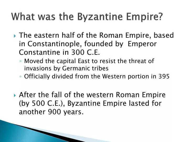 what was the byzantine empire