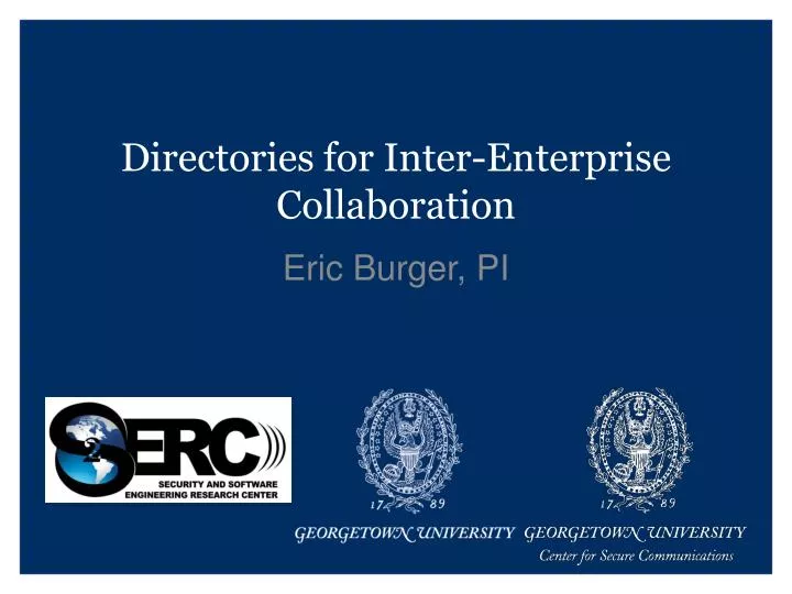 directories for inter enterprise collaboration