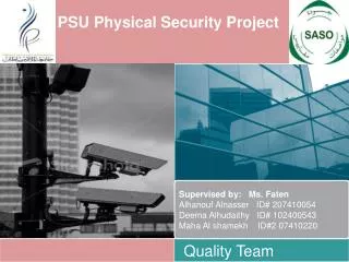 PSU Physical Security Project