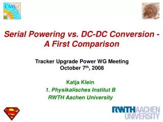 Serial Powering vs. DC-DC Conversion - A First Comparison