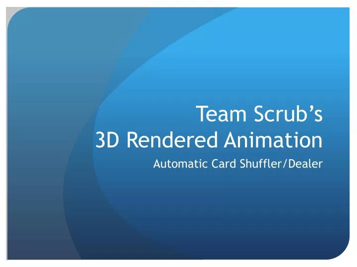 team scrub s 3d rendered animation