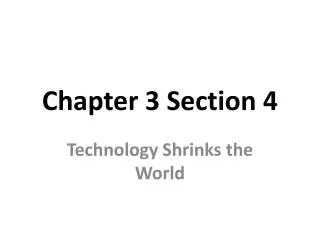 Chapter 3 Section 4