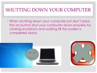 Shutting Down your Computer