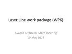 Laser Line work package (WP6) - slide 1