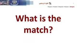 What is the match?