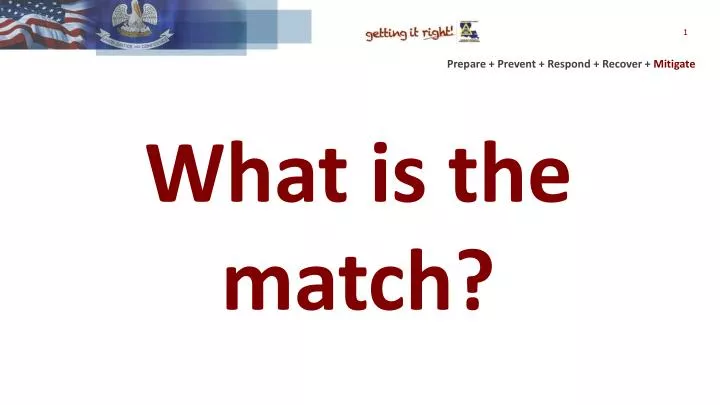 what is the match