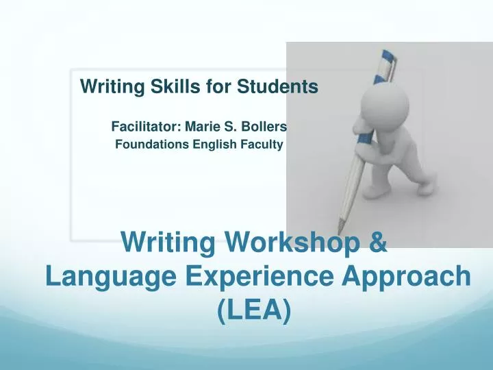 writing workshop language e xperience approach lea