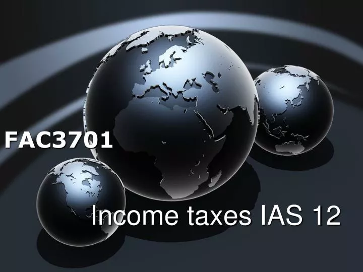 income taxes ias 12