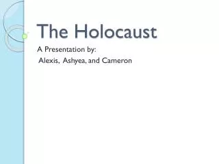 The Holocaust