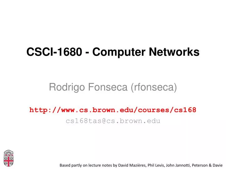 csci 1680 computer networks