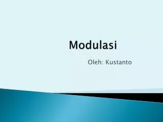 modulasi